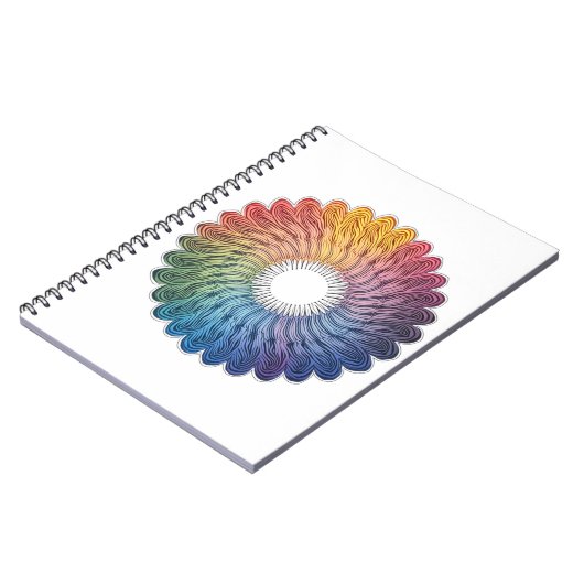 Abstract vivid notebook notitieboek (Linkerzijde)