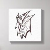 Abstract Vivid Wave Canvas Afdruk (Voorkant)