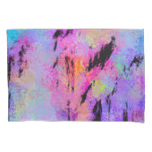 Abstract Vlekkerig Meerkleurig Kussensloop (Voorkant-Links)