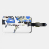 Abstract vliegen door Michael Moffa Bagagelabel (Achterkant horizontaal)