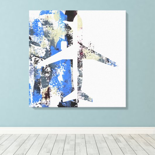 Abstract vliegen door Michael Moffa Canvas Afdruk (Insitu (Houten vloer))