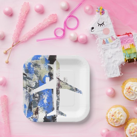 Abstract vliegen door Michael Moffa Papieren Bordje (Feest)