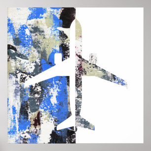Abstract vliegen door Michael Moffa Poster