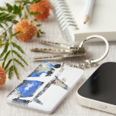 Abstract vliegen door Michael Moffa Sleutelhanger (Voorkant Rechts)