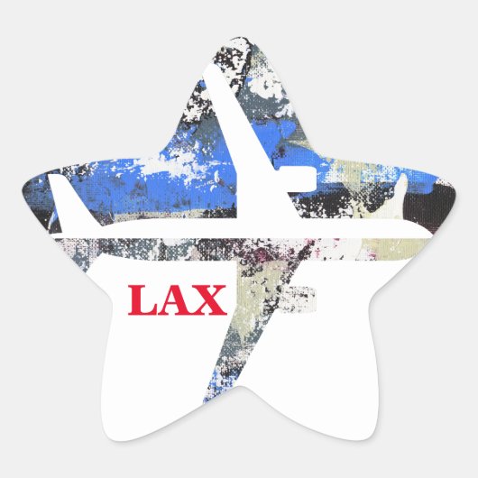 Abstract vliegen door Michael Moffa Ster Sticker (Voorkant)