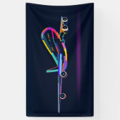 Abstract vliegtuig spandoek (Verticaal)