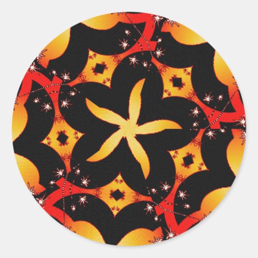 abstract-vlinder Sticker (Voorkant)