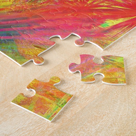 Abstract vlinderontwerp legpuzzel (Zijkant)