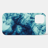 Abstract vloeibaar blauw modern design Case-Mate iPhone case (Achterkant (horizontaal))