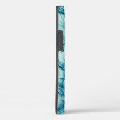 Abstract vloeibaar blauw modern design Case-Mate iPhone case (Achterkant / Rechts)