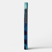 Abstract vloeibaar blauw modern design Case-Mate iPhone case (Achterkant / Links)