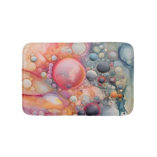 Abstract vloeibaar gieten kunst strand vibes, kiez badmat