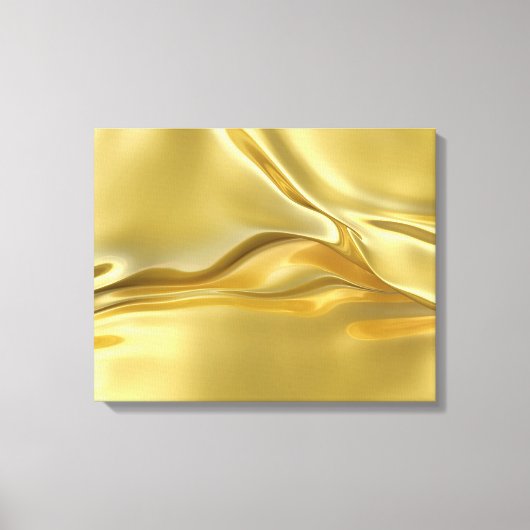 Abstract vloeibaar goud canvas afdruk (Voorkant)