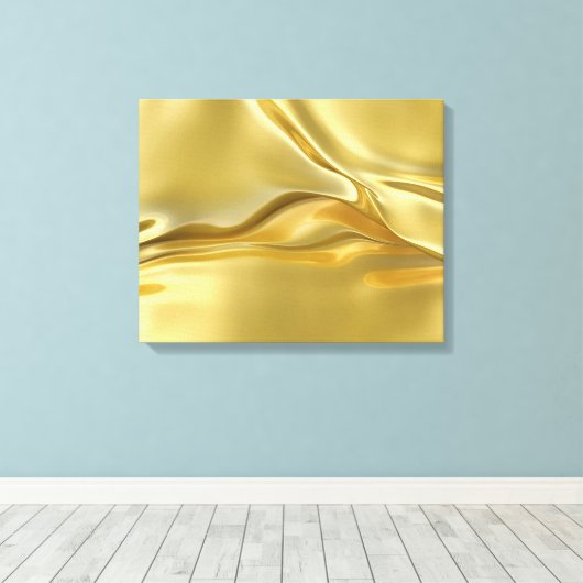Abstract vloeibaar goud canvas afdruk (Insitu (Houten vloer))