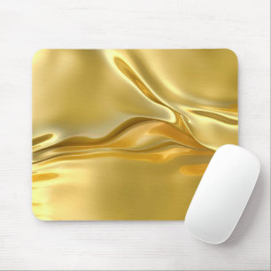 Abstract vloeibaar goud muismat