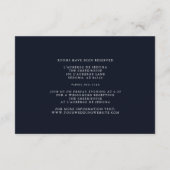 Abstract vloeibaar goud op blauw marmer informatiekaartje (Achterkant)