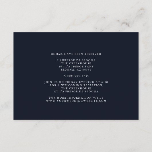 Abstract vloeibaar goud op blauw marmer informatiekaartje (Achterkant)