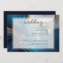 Abstract vloeibaar goud op blauw marmer