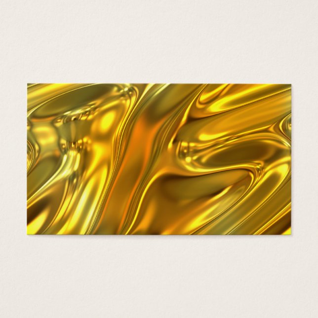 Abstract vloeibaar goud visitekaartje (Voorkant)