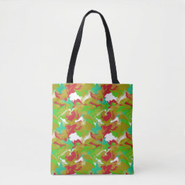 Abstract Vloeibaar Kunstpatroon Feestelijke Sfeer Tote Bag