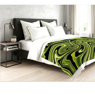 Abstract Vloeibaar Marmerpatroon Modern Huisdecora Deken