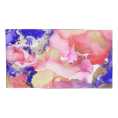 Abstract vloeibaar Paars roze goud Kussensloop (Achterkant-Rechts)