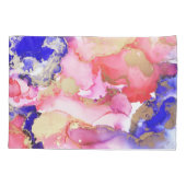 Abstract vloeibaar Paars roze goud Kussensloop (Achterkant)