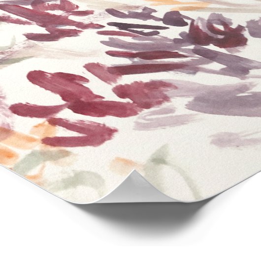 Abstract Vloertuinschildersexpressionisme Poster (Hoek)