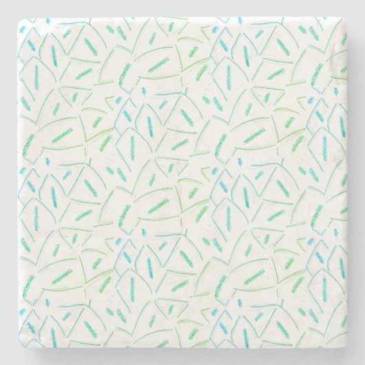 Abstract vlotter stenen onderzetter (Voorkant)