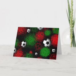 Abstract Voetbal2 - Kerst/Vakantie Kaart