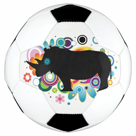 Abstract Voetbal Rhino (Voorkant)