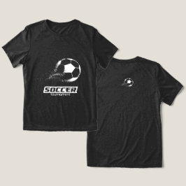Abstract Voetbaltoernooi Ontwerp met Deeltjes Tri-Blend Shirt