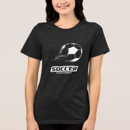 Abstract Voetbaltoernooi Ontwerp met Deeltjes Tri-Blend Shirt