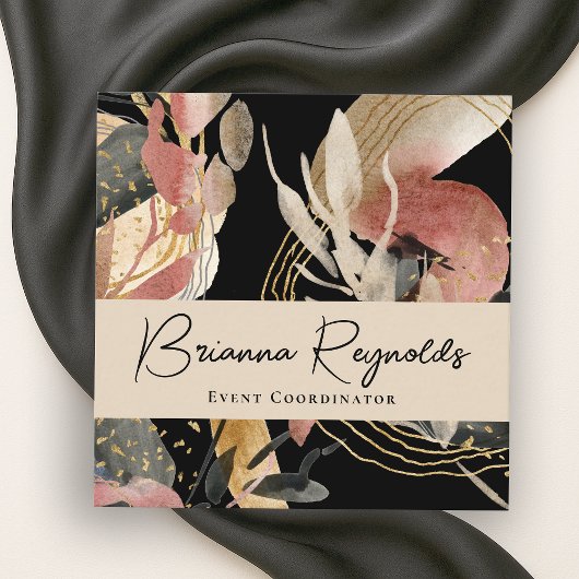 Abstract voor de keuze van ontwerper vierkante visitekaartje