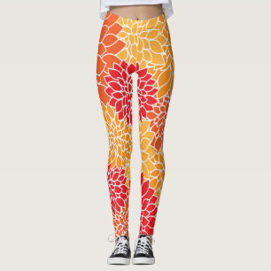 Abstract voorjaar leggings