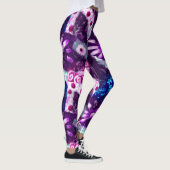 Abstract Vredesteken Hippie Art Paarse Roze Blauw Leggings (Rechts)