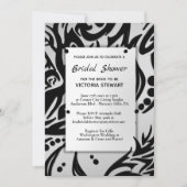 Abstract Vrijgezellenfeest met zwart en zilver Kaart (Voorkant)