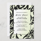 Abstract Vrijgezellenfeest met zwarte en groene tr Kaart (Voorkant)