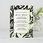 Abstract Vrijgezellenfeest met zwarte en groene tr Kaart (Staand voorkant)