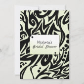 Abstract Vrijgezellenfeest met zwarte en groene tr Kaart (Achterkant)