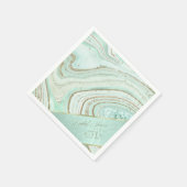 Abstract Vrijgezellenfeest Mint. ID827 Agate Servet (Hoek)