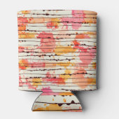 Abstract vrijhandtekenen, naadloos patroonontwerp blikjeskoeler (Achterkant)