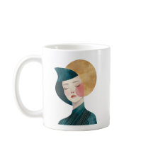 Abstract Vrouw Design - Lady in Blue Mok