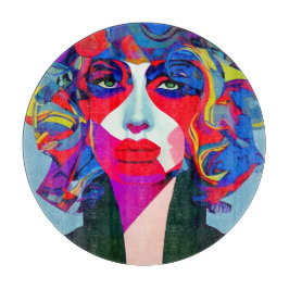 Abstract Vrouw Snijplank