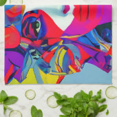 Abstract Vrouw Theedoek (Gevouwen)