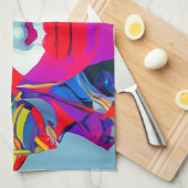 Abstract Vrouw Theedoek (Quarter Fold)