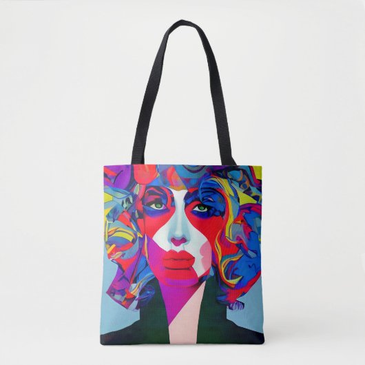 Abstract Vrouw Tote Bag (Voorkant)