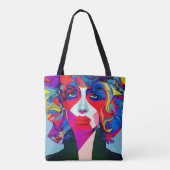 Abstract Vrouw Tote Bag (Achterkant)