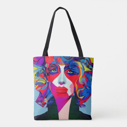 Abstract Vrouw Tote Bag (Achterkant)