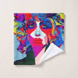 Abstract Vrouw Washandje